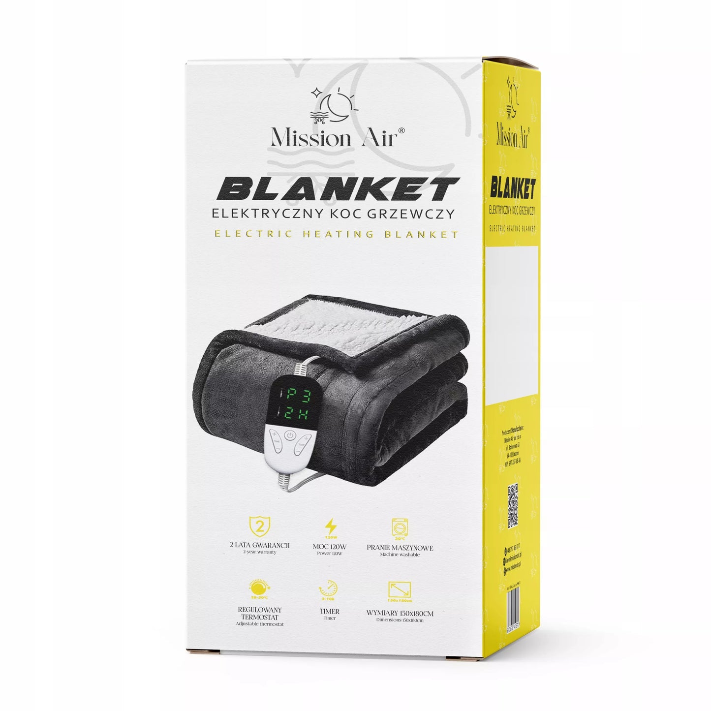 ELEKTRINIS DIDELIS ŠILTAS minkštas storas šildymo kilimėlis PILOTAS LAIKMATIS 120W 150x180cm