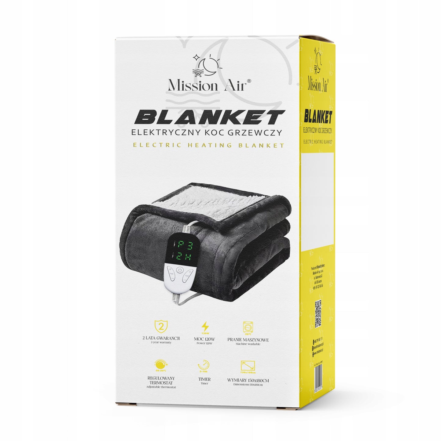 ELEKTRINIS DIDELIS ŠILTAS minkštas storas šildymo kilimėlis PILOTAS LAIKMATIS 120W 150x180cm