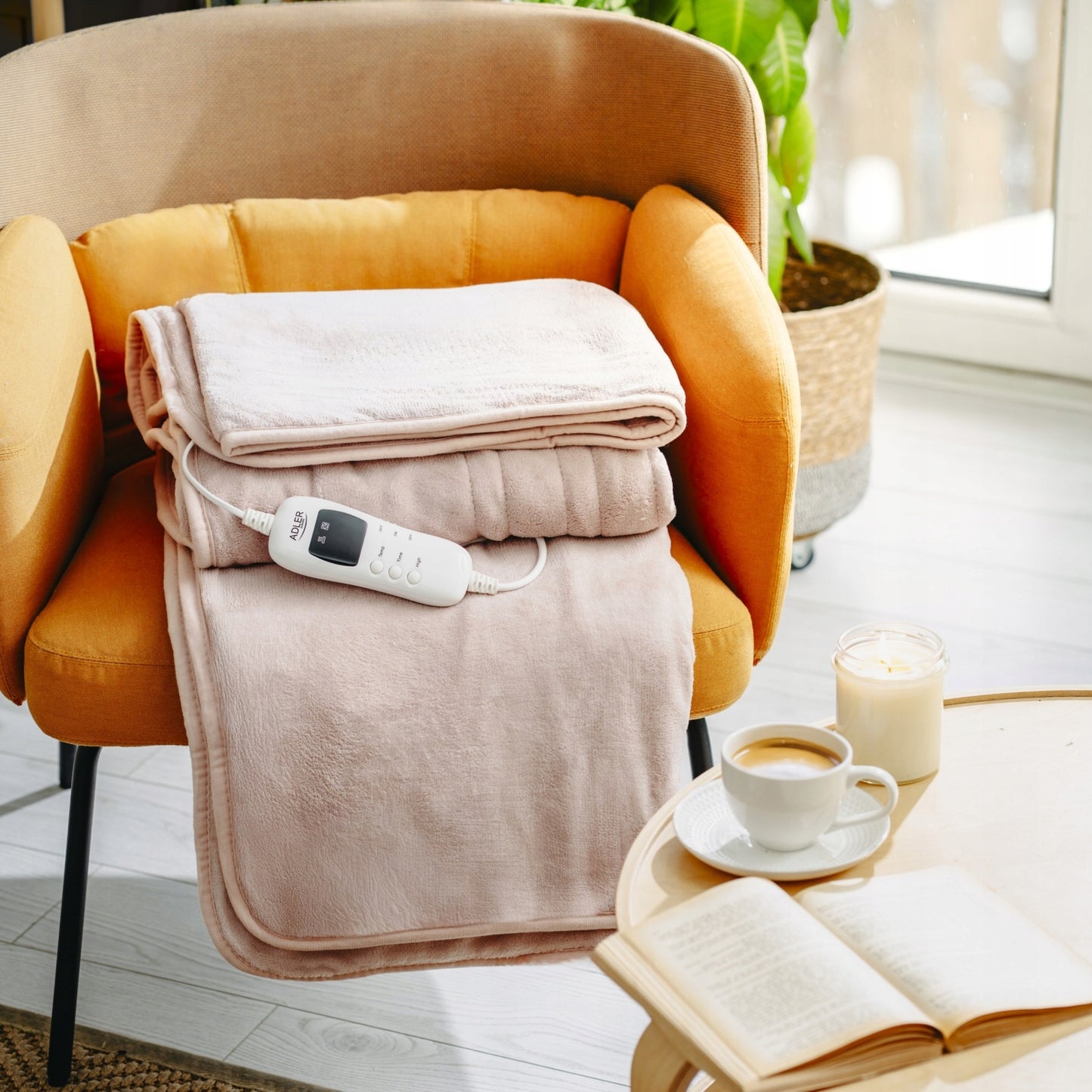 ELEKTRINIS "KOC" MOTINIS ŠILDOMASIS PLAIDAS 160x180cm LCD Laikmatis Nuotolinio Valdymo Pultelis