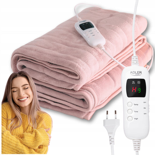ELEKTRINIS "KOC" MOTINIS ŠILDOMASIS PLAIDAS 160x180cm LCD Laikmatis Nuotolinio Valdymo Pultelis