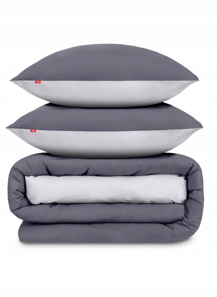 Patalynės komplektas 200x220 cm, 100% medvilnė, + 2 užvalkalai 70x80 cm, dvipusė patalynė.