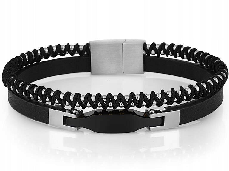 VYRIŠKAS DOVANŲ KOMPLEKTAS PAUL LORENS - Laikrodis + Apyrankė (zg374e)