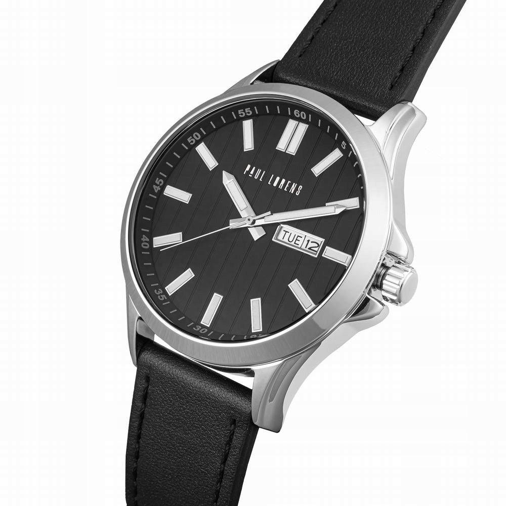 Vyrų dovanų komplektas PAUL LORENS - Laikrodis + Apyrankė (zg374f)