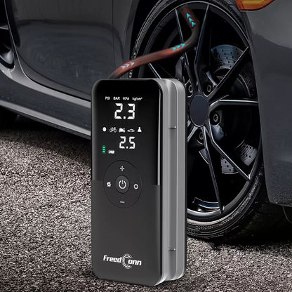 BEZPRZEWODOWA POMPKA SAMOCHODOWA MOTOCYKLOWA ROWEROWA KOMPRESOR POWERBANK USB