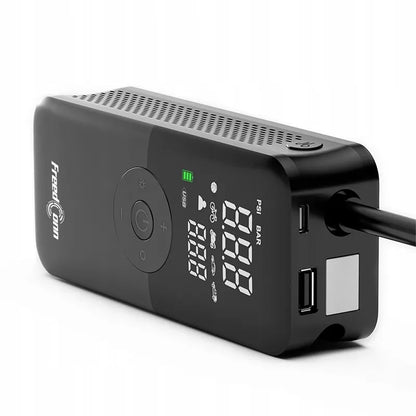 BEZPRZEWODOWA POMPKA SAMOCHODOWA MOTOCYKLOWA ROWEROWA KOMPRESOR POWERBANK USB
