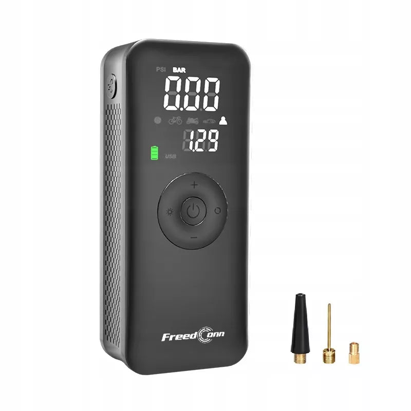 BEZPRZEWODOWA POMPKA SAMOCHODOWA MOTOCYKLOWA ROWEROWA KOMPRESOR POWERBANK USB