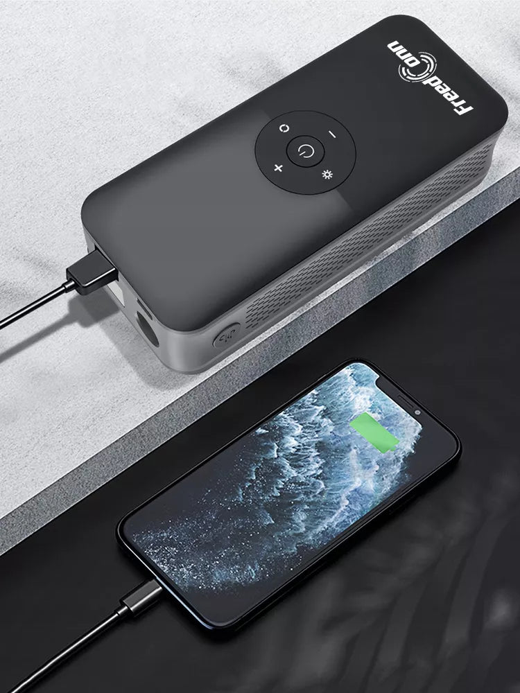 BEZPRZEWODOWA POMPKA SAMOCHODOWA MOTOCYKLOWA ROWEROWA KOMPRESOR POWERBANK USB