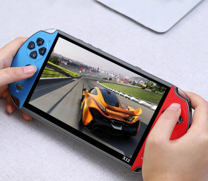 Nešiojama žaidimų konsolė X12 Retro 5.1 colių ekranas su integruotais žaidimais