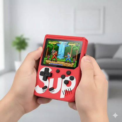 Nešiojama retro konsolė vaikams 400 kultinių žaidimų + pultas
