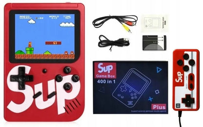 Nešiojama retro konsolė vaikams 400 kultinių žaidimų + pultas