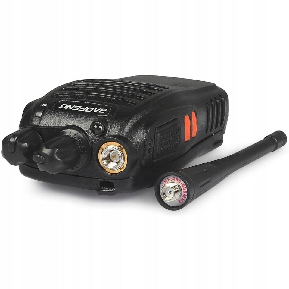 TRUMPABANGIS 2x RADIJOSTATĖLĖ BAOFENG BF-888S PMR DIDELIS ATSKIRTIS RADIJO TELEFONAS