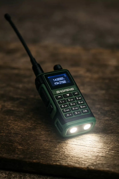 TRUMASIS RADIOTELEFONAS 2x WALKIE TALKIE BAOFENG UV-17 DIDELIO VEIKIMO NUOTOLIO