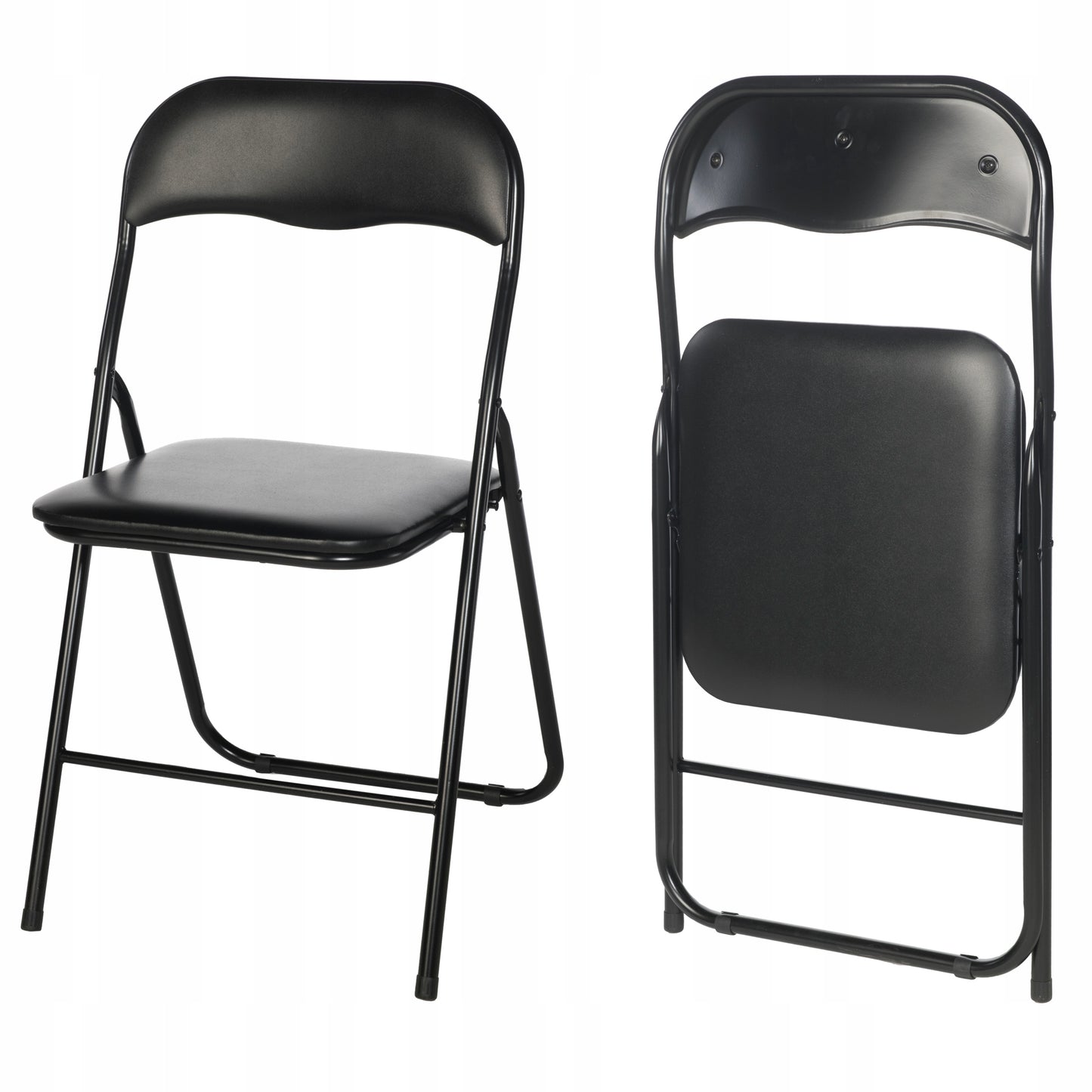 SUDĖJAMAS SULANKSTOMAS SODO, KETERINGO, BIURO KĖDĖ, JUODA, rinkinys x4