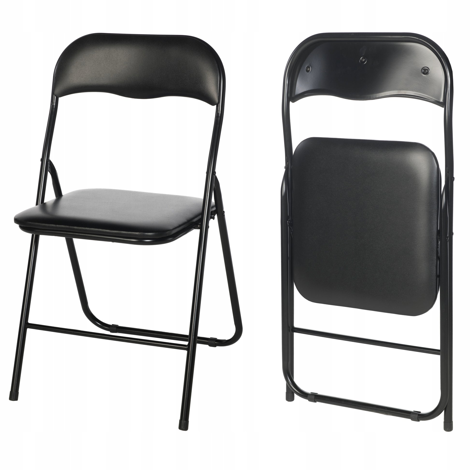 SUDĖJAMAS SULANKSTOMAS SODO, KETERINGO, BIURO KĖDĖ, JUODA, rinkinys x4