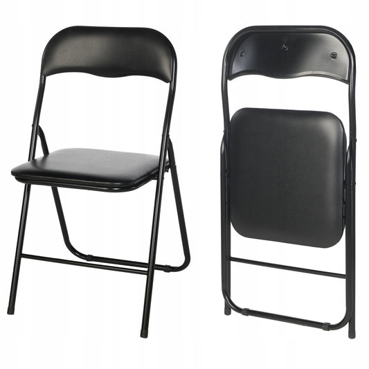 SUDĖJAMAS SULANKSTOMAS SODO, KETERINGO, BIURO KĖDĖ, JUODA, rinkinys x4