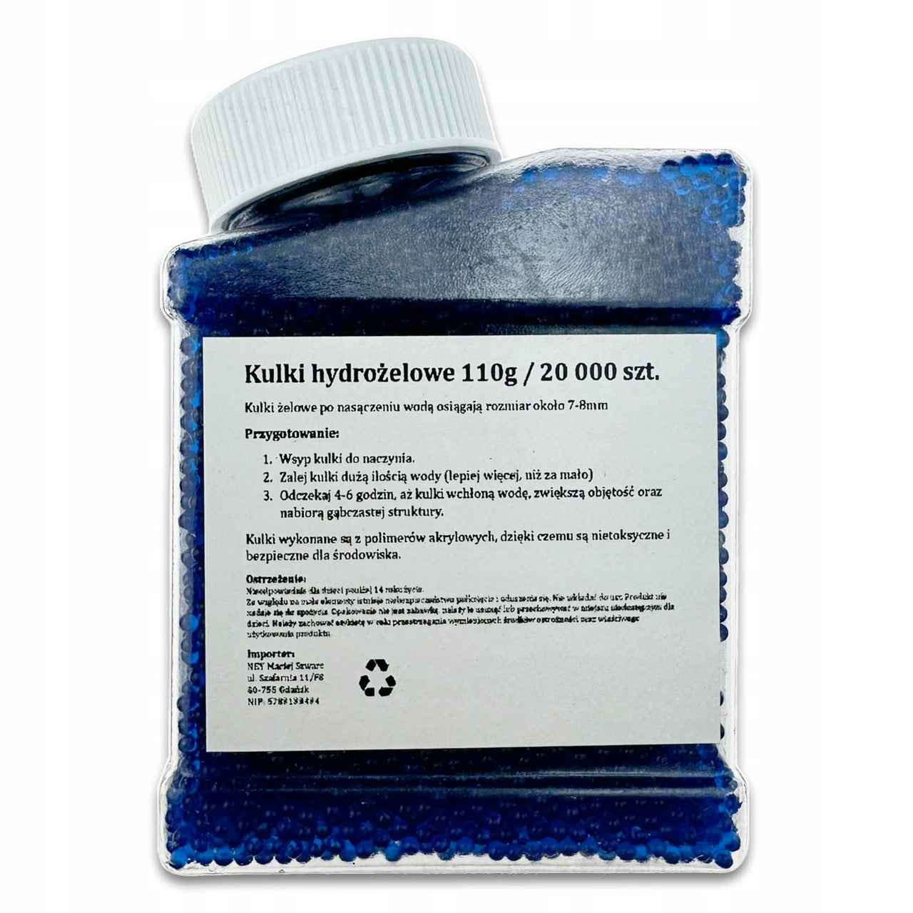 ŽELE KULKOS 50 000vnt. 7-8mm skirtos PISTOLETO ŠAUTUVUI MĖLYNOS