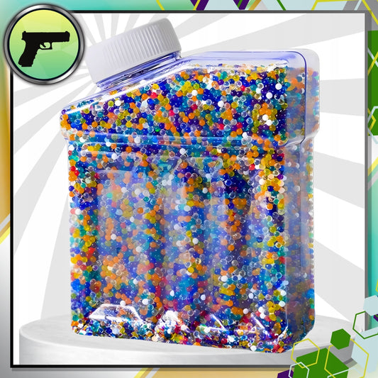 Hidrogeliniai spalvoti vandens rutuliukai 7-8mm, 20000 vnt. žaisliniams pistoletams/šautuvams