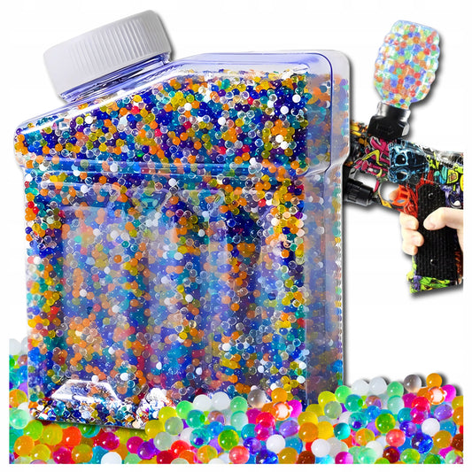 Hidrogeliniai spalvoti vandens rutuliukai 7-8mm, 20000 vnt. žaisliniams pistoletams/šautuvams