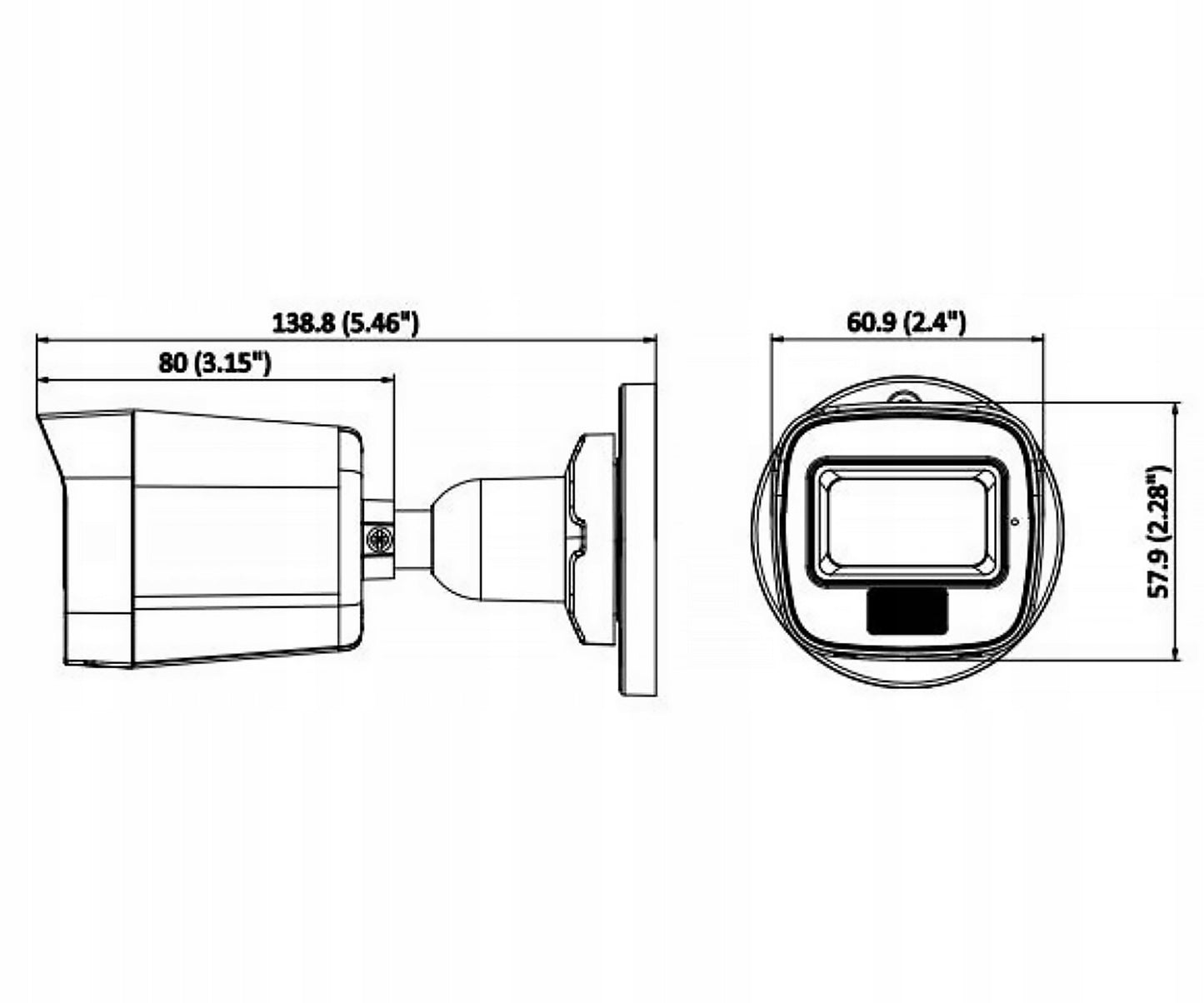 IP kamera 6 Mpx, vidinė/lauko Hikvision DS-2CD1061G2-LIU 2.8mm