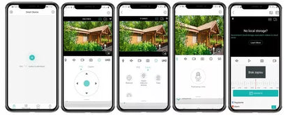 Vidinė/Lauko IP kamera, namų stebėjimas, signalizacija, WiFi, juoda - Eurolook