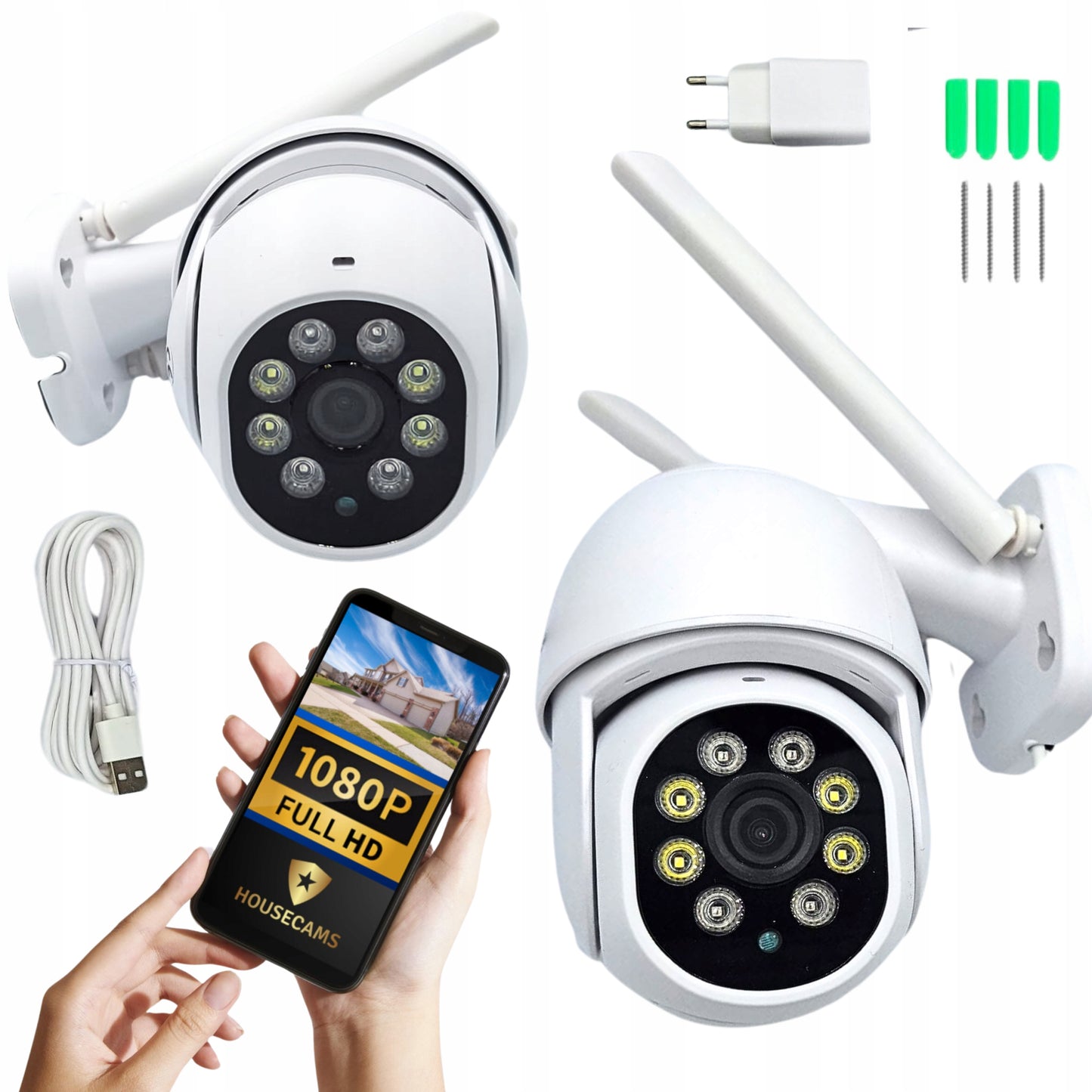 IP kamera vidinė, lauko HOUSECAMS tiesioginė peržiūra