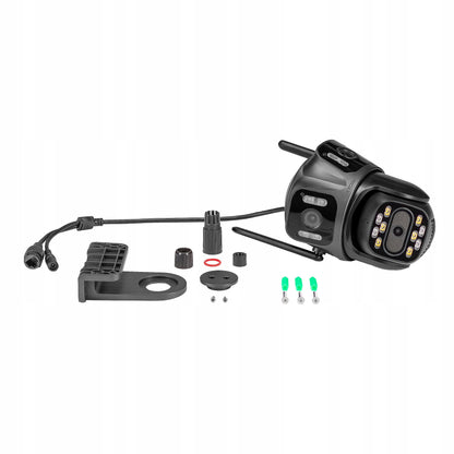 Lauko pasukama kamera su 3 objektyvais IP WIFI 2x2MPx +4MPx LUXTORN