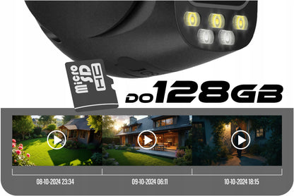 Lauko pasukama kamera su 3 objektyvais IP WIFI 2x2MPx +4MPx LUXTORN