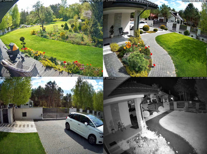 Lauko Pasukama WiFi Kamera 5MPx SU GARSU IR JUDĖSIO APTIKIMU, Metalinė, Juoda, PTZ