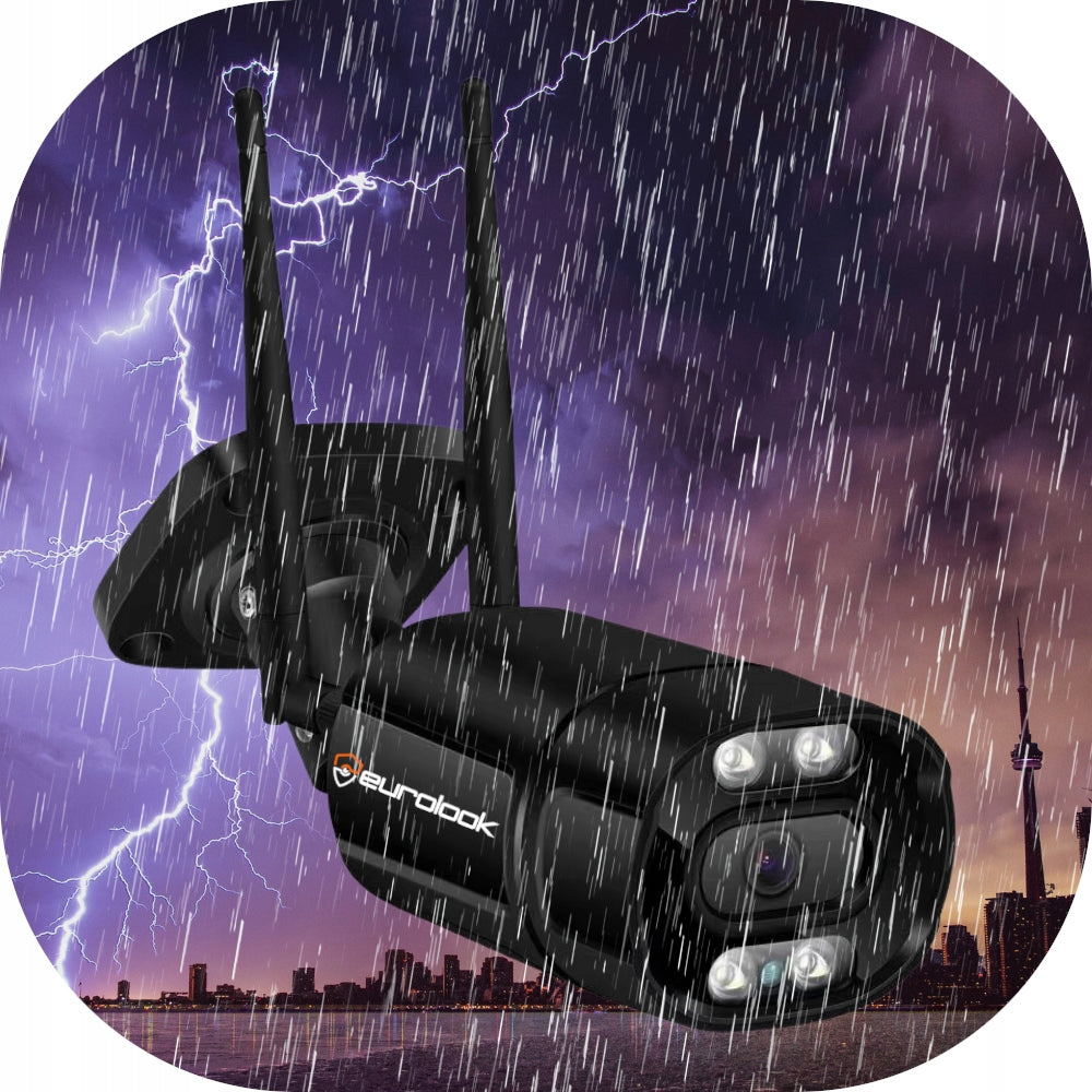 Lauko kamera WiFi 8MPx 4K Ultra HD ZOOM Belaidė Metalinis korpusas