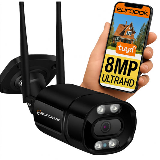 Lauko kamera WiFi 8MPx 4K Ultra HD ZOOM Belaidė Metalinis korpusas