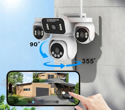 Lauko kamera 4 NEPRIKLAUSOMOS KAMEROS SUKAMA 6MPX LAN WiFi Zoom BERING