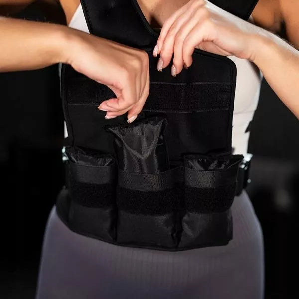 Reguliuojama 9kg svorinė liemenė fitnesui, traukos pratimams NILS