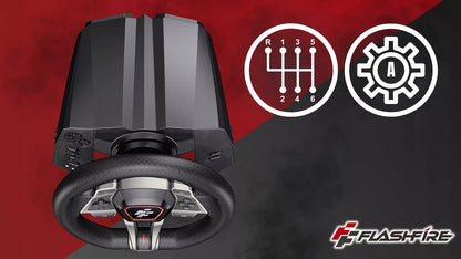 Žaidimų vairas FLASHFIRE IMOLA F107 6 pavaros 900° PC PS5 PS4 Xbox