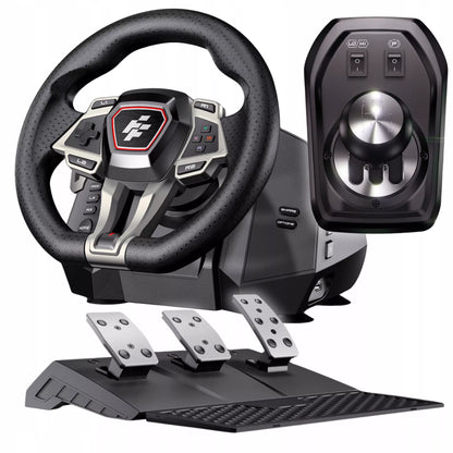Žaidimų vairas FLASHFIRE IMOLA F107 6 pavaros 900° PC PS5 PS4 Xbox