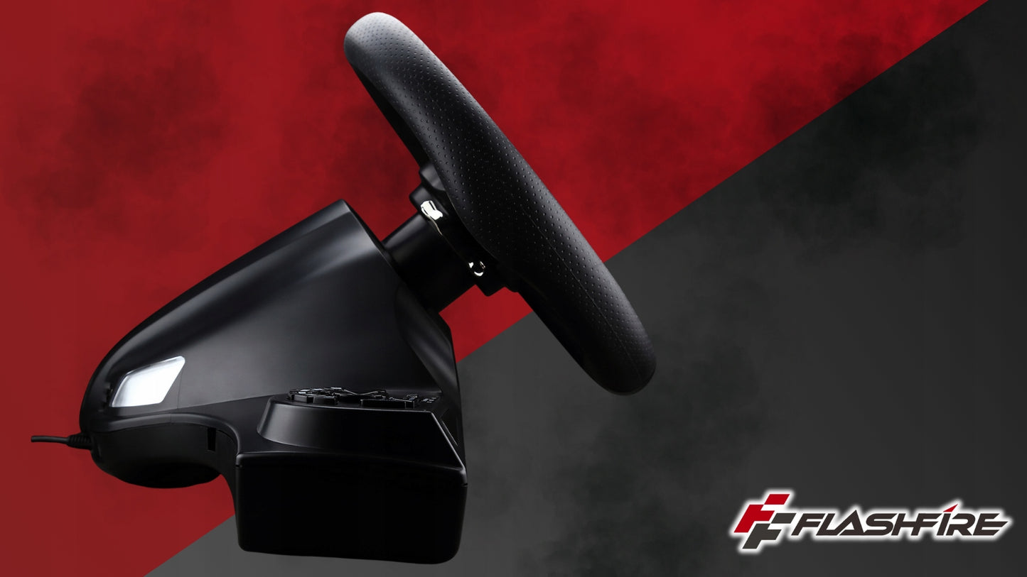 Žaidimų vairas FLASHFIRE WH2304V 270° + Pedalai PC PS4 Switch Xbox