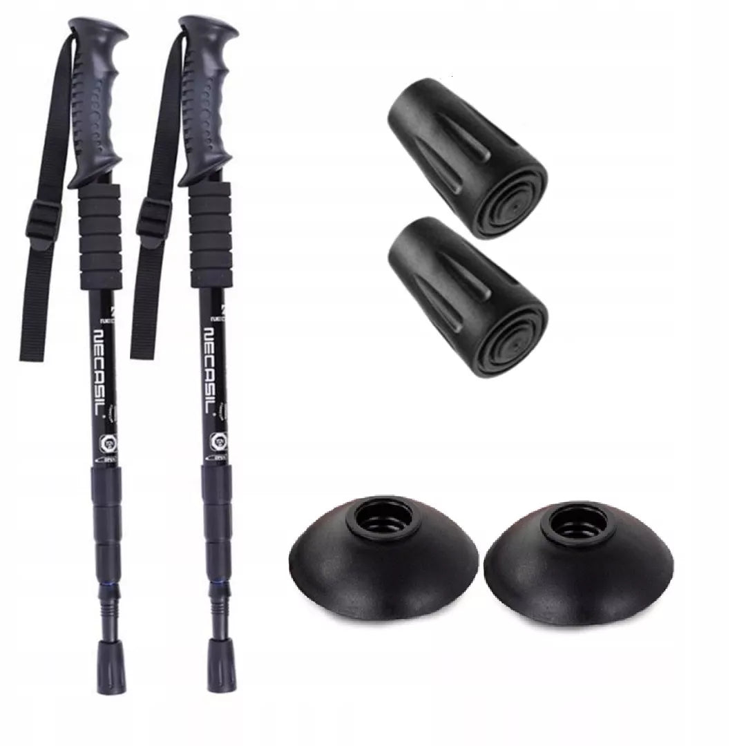 NORDIC WALKING TREKKINGOWE lazdai vaikščioti REGULIUOJAMI Komplektas 2 vnt.