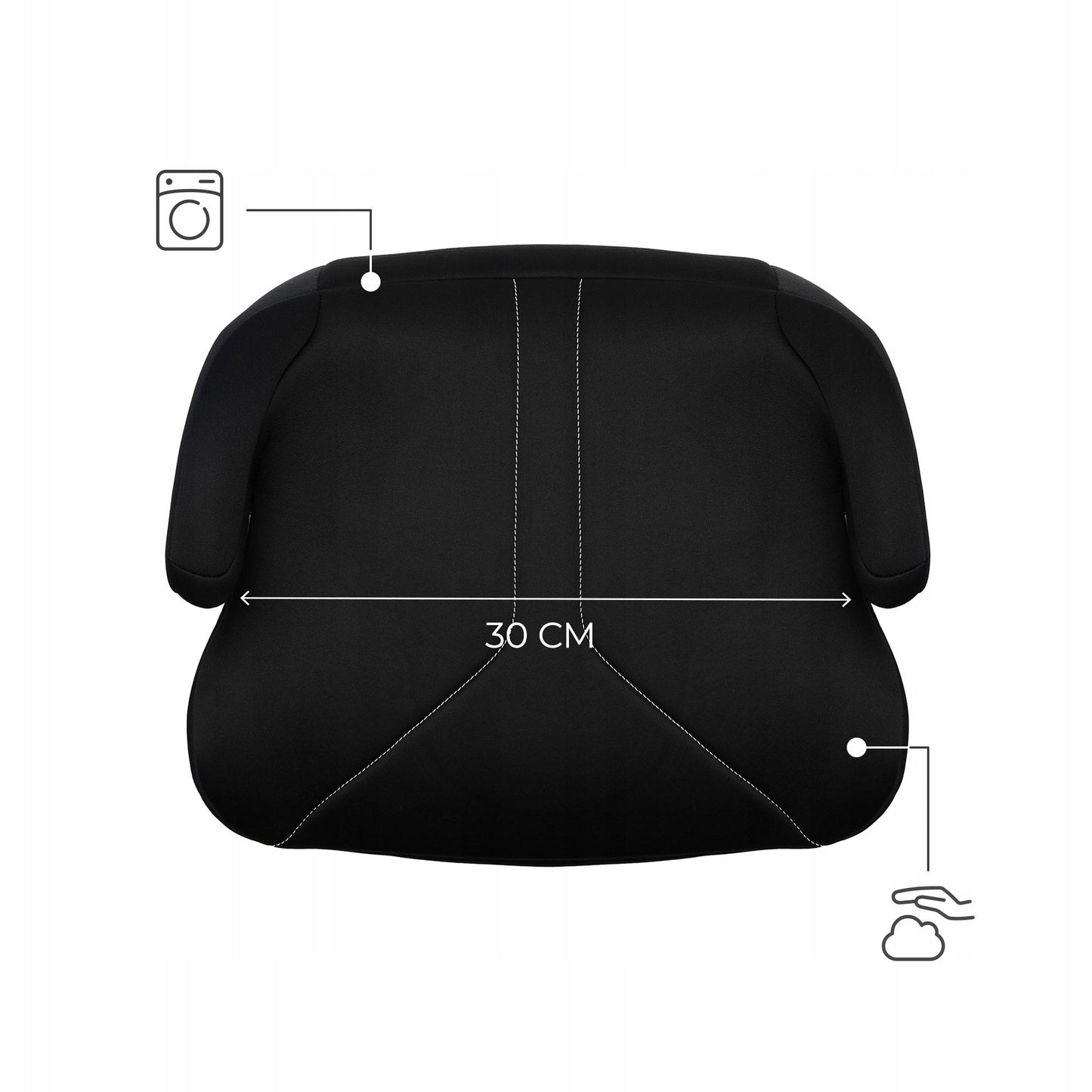 Kinderkraft Sėdynėlė-paaukštinimas 6-12 metų, 125-150 cm, I-BOOST 2, Juoda