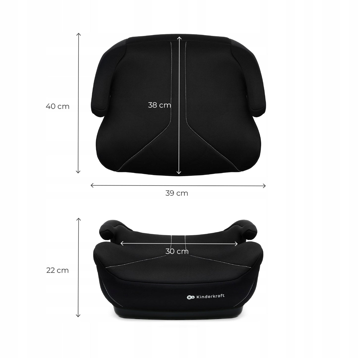 Kinderkraft Sėdynėlė-paaukštinimas 6-12 metų, 125-150 cm, I-BOOST 2, Juoda