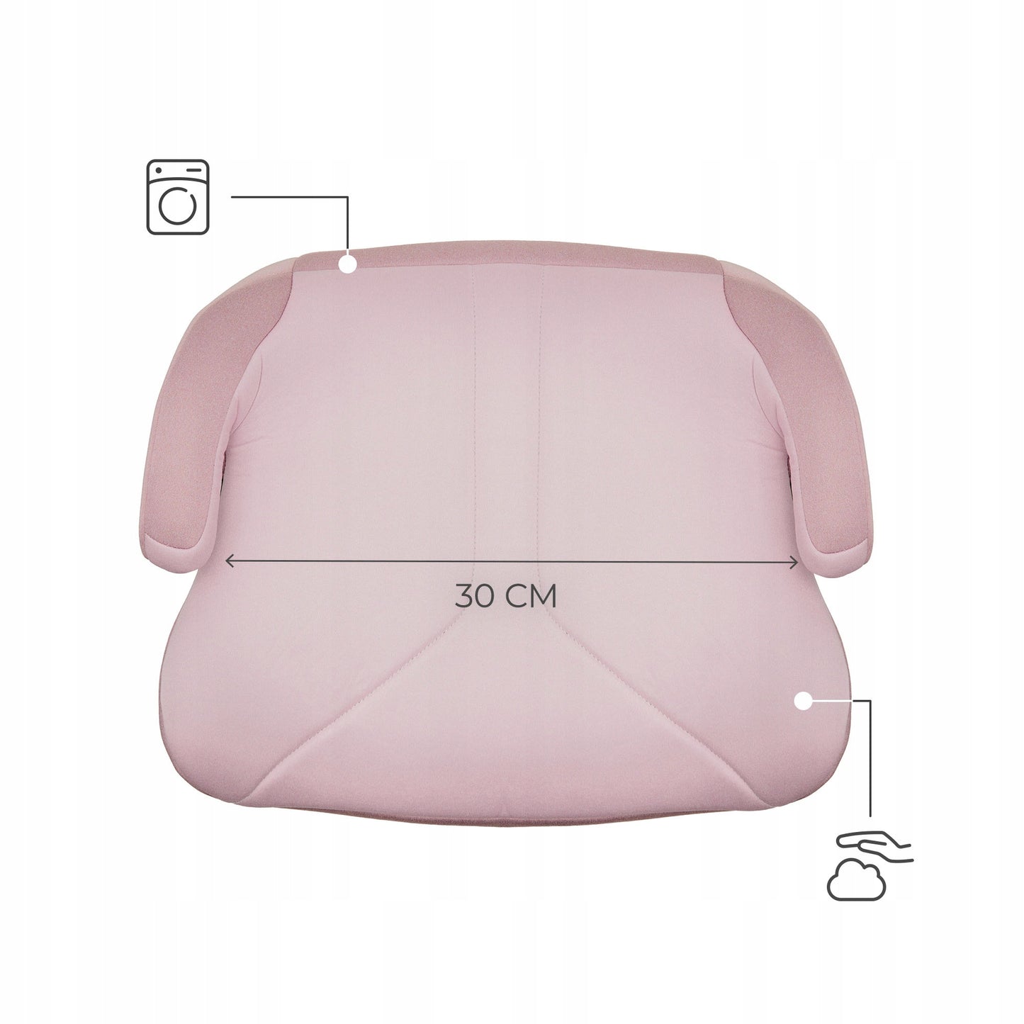 Kinderkraft Vaikiška kėdutė-paaukštinimas 6-12 metų 125-150 cm I-BOOST 2 Rožinė