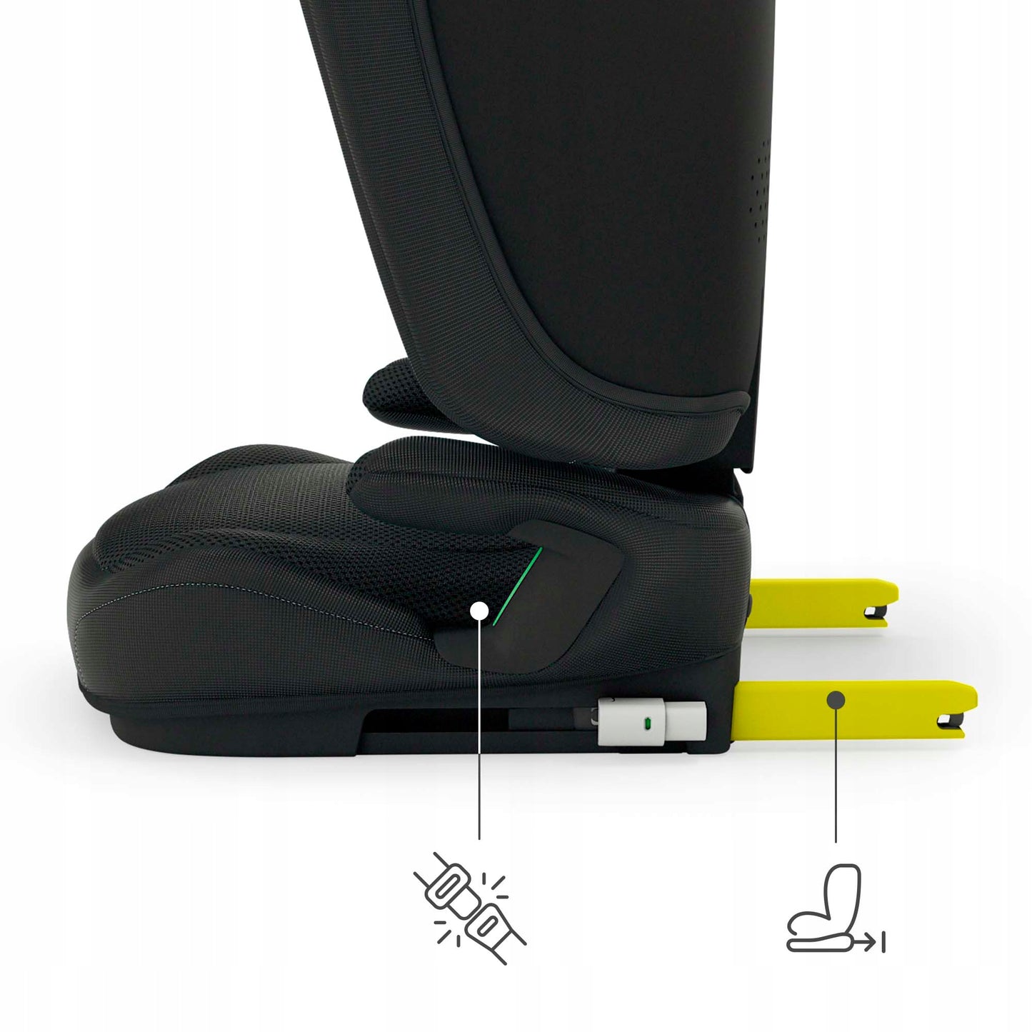 Kinderkraft automobilinė kėdutė 3,5-12 metų 100-150 cm 15-36 kg UNITY 2 juodas