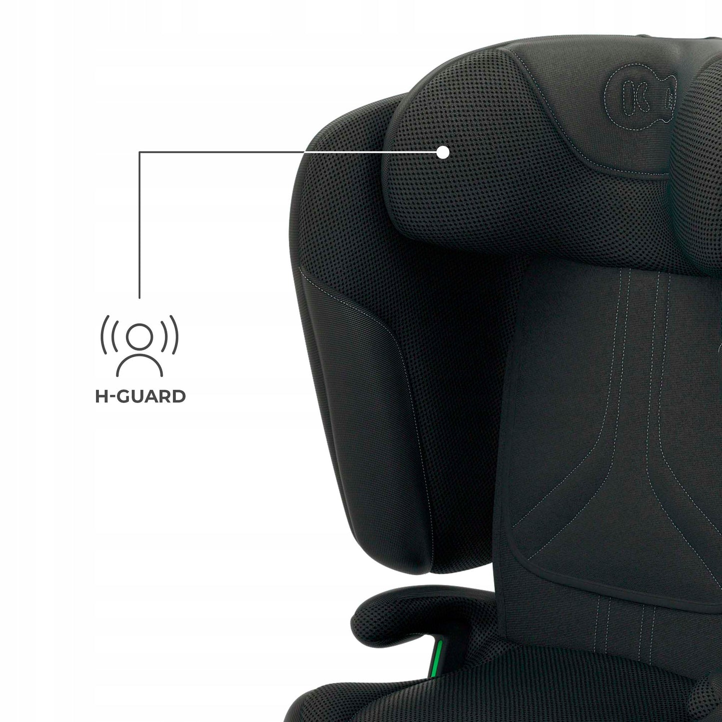 Kinderkraft automobilinė kėdutė 3,5-12 metų 100-150 cm 15-36 kg UNITY 2 juodas