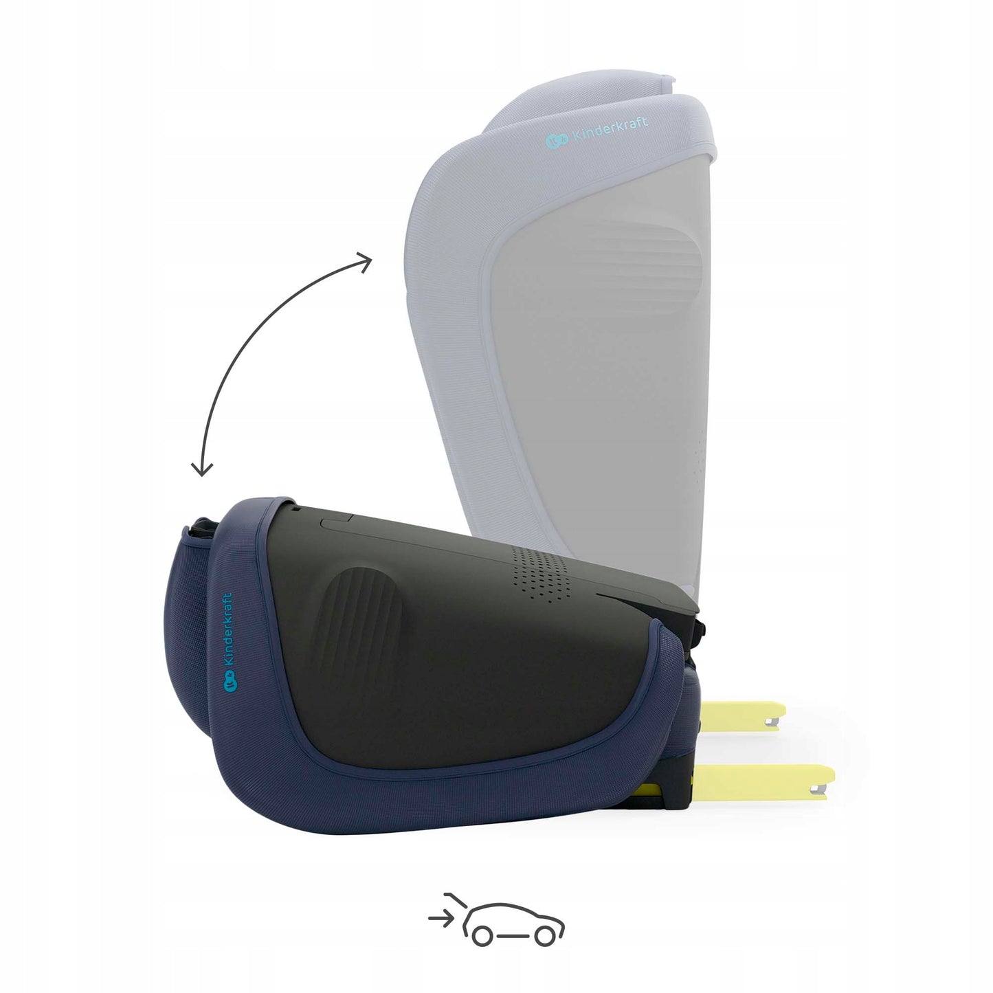 Kinderkraft Automobilinė kėdutė 3,5-12 metų 100-150 cm 15-36 kg UNITY 2 Tamsiai mėlynos spalvos