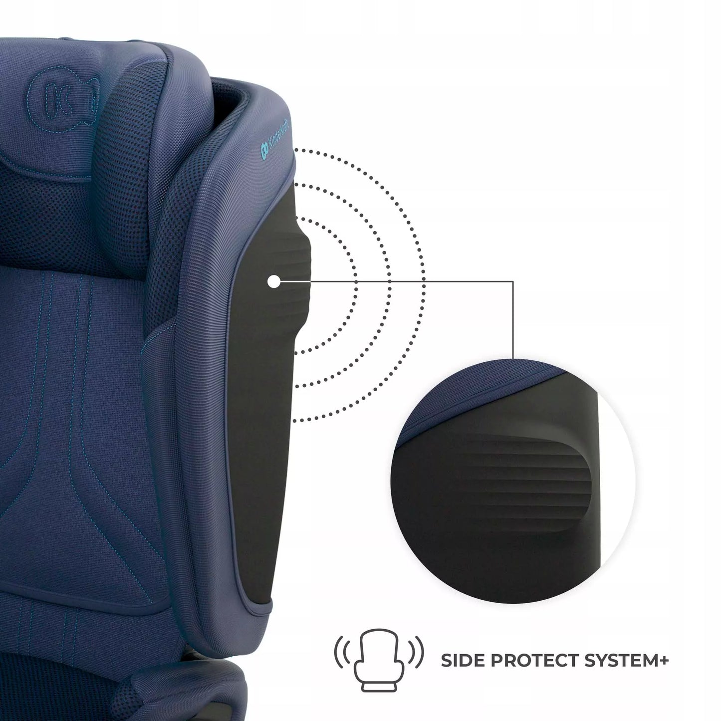 Kinderkraft Automobilinė kėdutė 3,5-12 metų 100-150 cm 15-36 kg UNITY 2 Tamsiai mėlynos spalvos