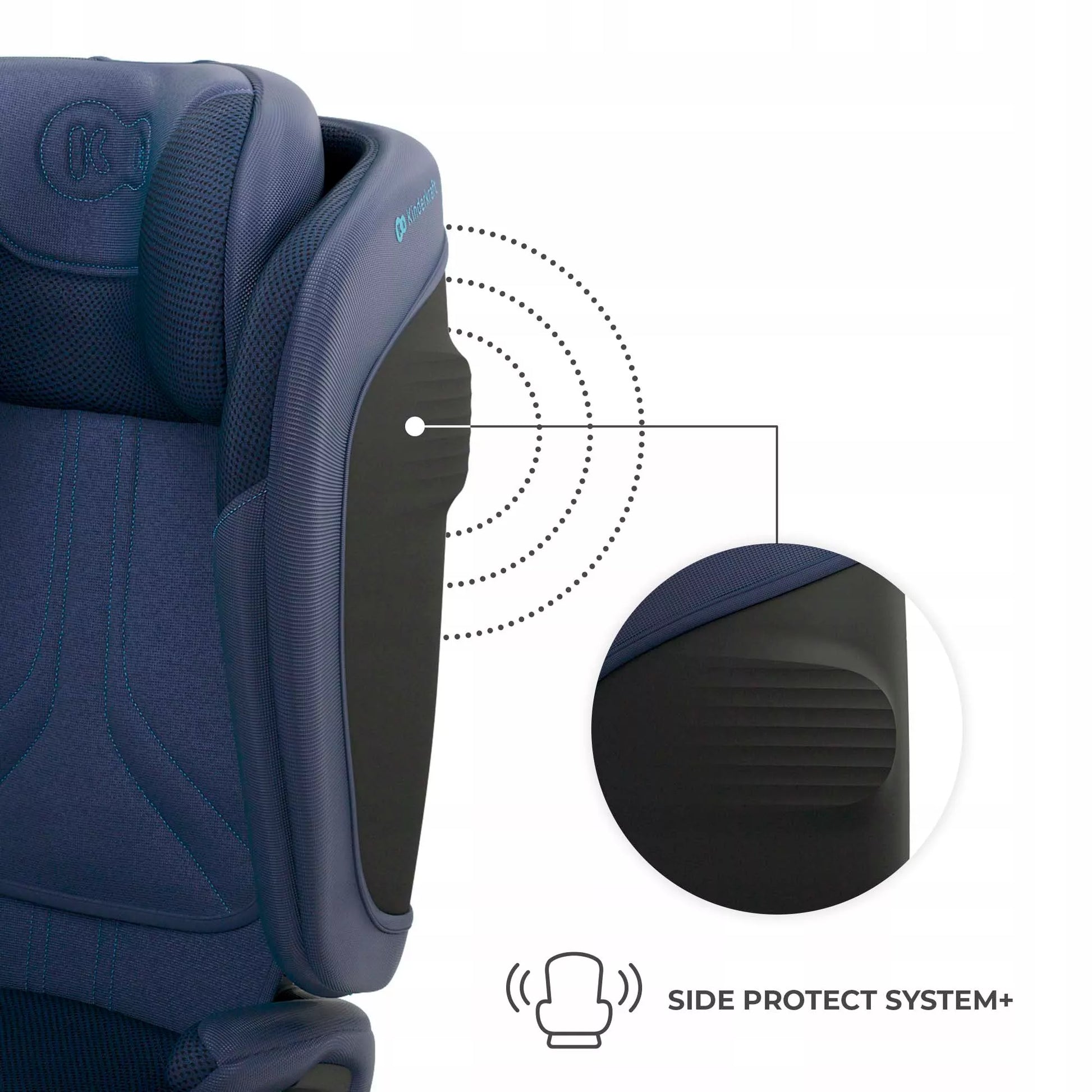 Kinderkraft Automobilinė kėdutė 3,5-12 metų 100-150 cm 15-36 kg UNITY 2 Tamsiai mėlynos spalvos