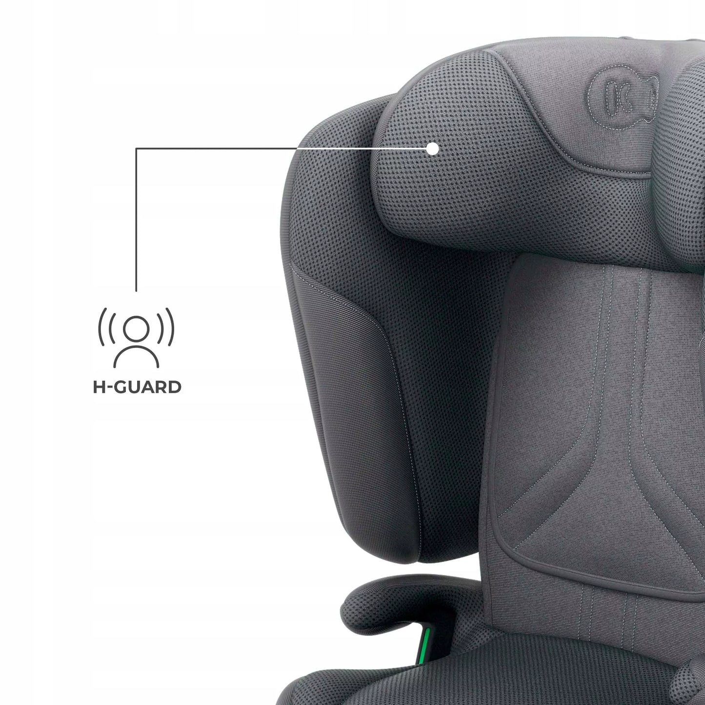 Automobilinė kėdutė 3,5-12 metų, 100-150 cm, 15-36 kg, UNITY 2, Pilka, Kinderkraft