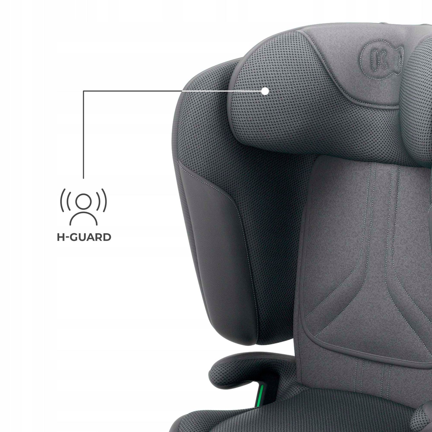 Automobilinė kėdutė 3,5-12 metų, 100-150 cm, 15-36 kg, UNITY 2, Pilka, Kinderkraft