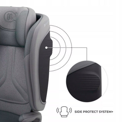 Automobilinė kėdutė 3,5-12 metų, 100-150 cm, 15-36 kg, UNITY 2, Pilka, Kinderkraft