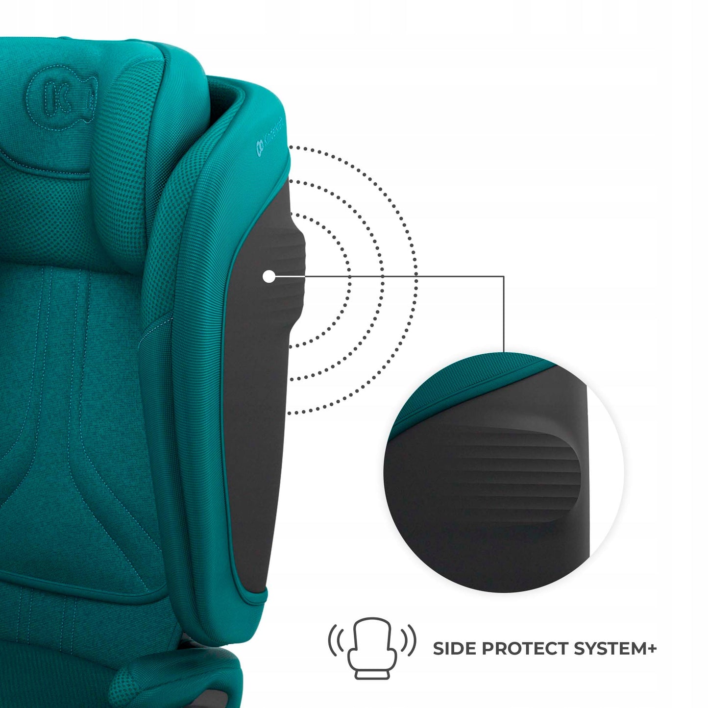 Automobilinė kėdutė 3,5-12 metų, 100-150 cm, 15-36 kg UNITY 2 Žalias Kinderkraft