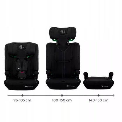 Kinderkraft automobilinė kėdutė 76-150 cm 9-36 kg I-COMFY i-Size juoda