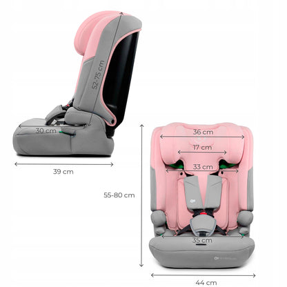 Kinderkraft vaikiška automobilinė kėdutė 76-150 cm 9-36 kg I-COMFY i-Size Rožinė